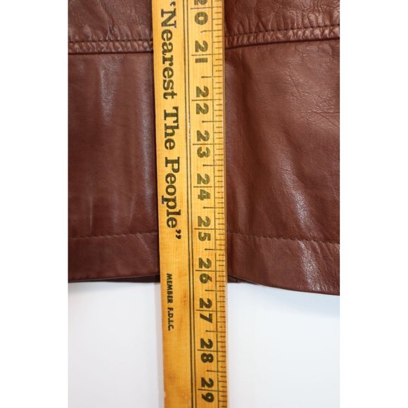 Marc New York Andrew Marc Mens Leather Jacket Size M Full-Zip Front With Pockets - Picture 15 of 16